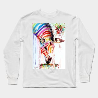 Rainbow Zebra Long Sleeve T-Shirt